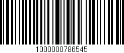Código de barras (EAN, GTIN, SKU, ISBN): '1000000786545'