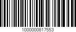 Código de barras (EAN, GTIN, SKU, ISBN): '1000000817553'