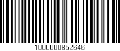 Código de barras (EAN, GTIN, SKU, ISBN): '1000000852646'