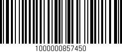 Código de barras (EAN, GTIN, SKU, ISBN): '1000000857450'