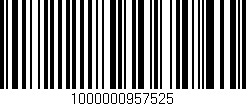 Código de barras (EAN, GTIN, SKU, ISBN): '1000000957525'