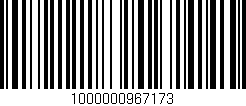 Código de barras (EAN, GTIN, SKU, ISBN): '1000000967173'