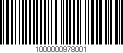Código de barras (EAN, GTIN, SKU, ISBN): '1000000978001'
