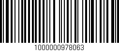 Código de barras (EAN, GTIN, SKU, ISBN): '1000000978063'