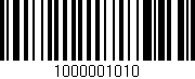 Código de barras (EAN, GTIN, SKU, ISBN): '1000001010'