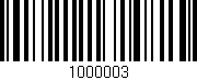 Código de barras (EAN, GTIN, SKU, ISBN): '1000003'