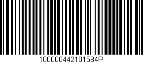 Código de barras (EAN, GTIN, SKU, ISBN): '100000442101584P'