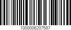 Código de barras (EAN, GTIN, SKU, ISBN): '1000006207587'