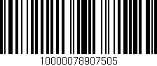 Código de barras (EAN, GTIN, SKU, ISBN): '10000078907505'