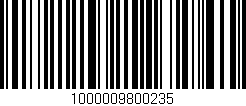 Código de barras (EAN, GTIN, SKU, ISBN): '1000009800235'