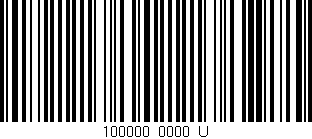 Código de barras (EAN, GTIN, SKU, ISBN): '100000/0000_U'