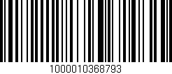 Código de barras (EAN, GTIN, SKU, ISBN): '1000010368793'