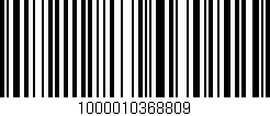 Código de barras (EAN, GTIN, SKU, ISBN): '1000010368809'