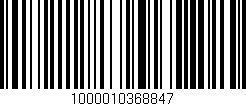 Código de barras (EAN, GTIN, SKU, ISBN): '1000010368847'