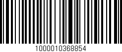 Código de barras (EAN, GTIN, SKU, ISBN): '1000010368854'