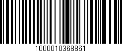 Código de barras (EAN, GTIN, SKU, ISBN): '1000010368861'