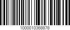 Código de barras (EAN, GTIN, SKU, ISBN): '1000010368878'