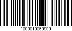 Código de barras (EAN, GTIN, SKU, ISBN): '1000010368908'