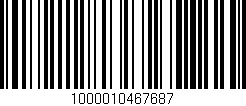 Código de barras (EAN, GTIN, SKU, ISBN): '1000010467687'