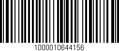 Código de barras (EAN, GTIN, SKU, ISBN): '1000010644156'
