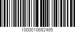 Código de barras (EAN, GTIN, SKU, ISBN): '1000010692485'