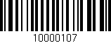 Código de barras (EAN, GTIN, SKU, ISBN): '10000107'