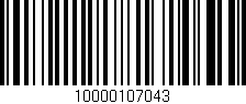 Código de barras (EAN, GTIN, SKU, ISBN): '10000107043'