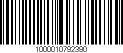 Código de barras (EAN, GTIN, SKU, ISBN): '1000010792390'