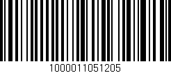 Código de barras (EAN, GTIN, SKU, ISBN): '1000011051205'