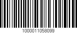 Código de barras (EAN, GTIN, SKU, ISBN): '1000011058099'