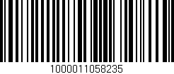 Código de barras (EAN, GTIN, SKU, ISBN): '1000011058235'