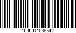Código de barras (EAN, GTIN, SKU, ISBN): '1000011086542'