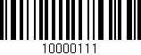 Código de barras (EAN, GTIN, SKU, ISBN): '10000111'