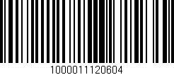 Código de barras (EAN, GTIN, SKU, ISBN): '1000011120604'