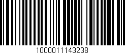 Código de barras (EAN, GTIN, SKU, ISBN): '1000011143238'