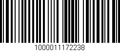 Código de barras (EAN, GTIN, SKU, ISBN): '1000011172238'