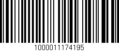 Código de barras (EAN, GTIN, SKU, ISBN): '1000011174195'