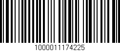 Código de barras (EAN, GTIN, SKU, ISBN): '1000011174225'