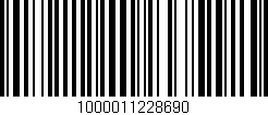 Código de barras (EAN, GTIN, SKU, ISBN): '1000011228690'