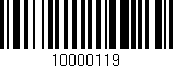 Código de barras (EAN, GTIN, SKU, ISBN): '10000119'