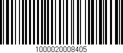 Código de barras (EAN, GTIN, SKU, ISBN): '1000020008405'