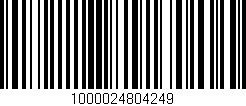Código de barras (EAN, GTIN, SKU, ISBN): '1000024804249'