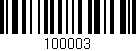Código de barras (EAN, GTIN, SKU, ISBN): '100003'
