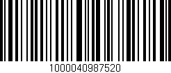 Código de barras (EAN, GTIN, SKU, ISBN): '1000040987520'