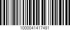 Código de barras (EAN, GTIN, SKU, ISBN): '1000041417491'