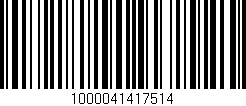 Código de barras (EAN, GTIN, SKU, ISBN): '1000041417514'