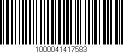 Código de barras (EAN, GTIN, SKU, ISBN): '1000041417583'