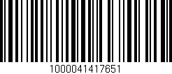 Código de barras (EAN, GTIN, SKU, ISBN): '1000041417651'