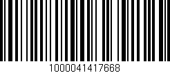 Código de barras (EAN, GTIN, SKU, ISBN): '1000041417668'
