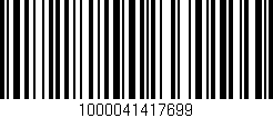 Código de barras (EAN, GTIN, SKU, ISBN): '1000041417699'